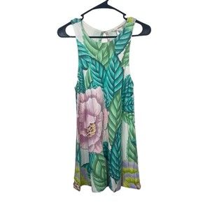 Mara Hoffman Floral Pointe Swing Dress Sleeveless Women’s Size XS